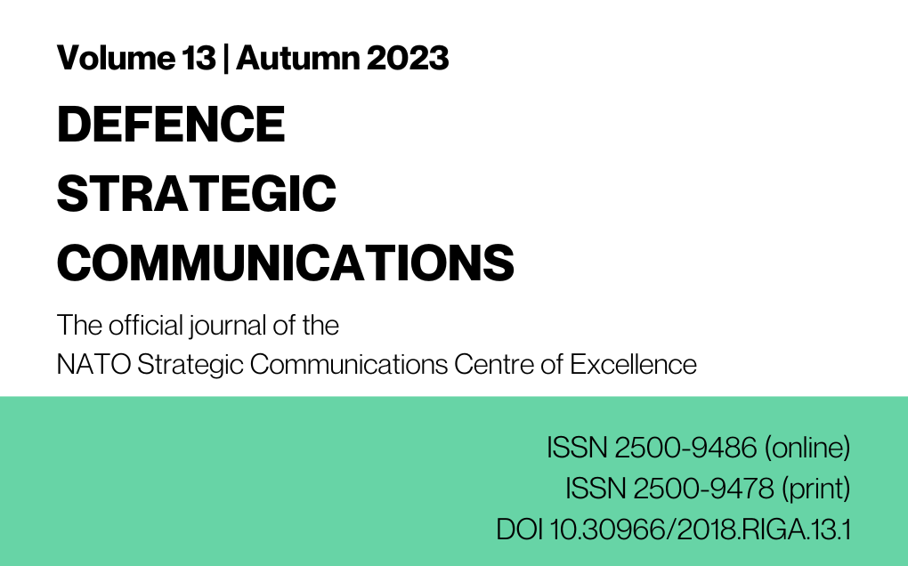 Defence Strategic Communications | Volume 13, Autumn 2023