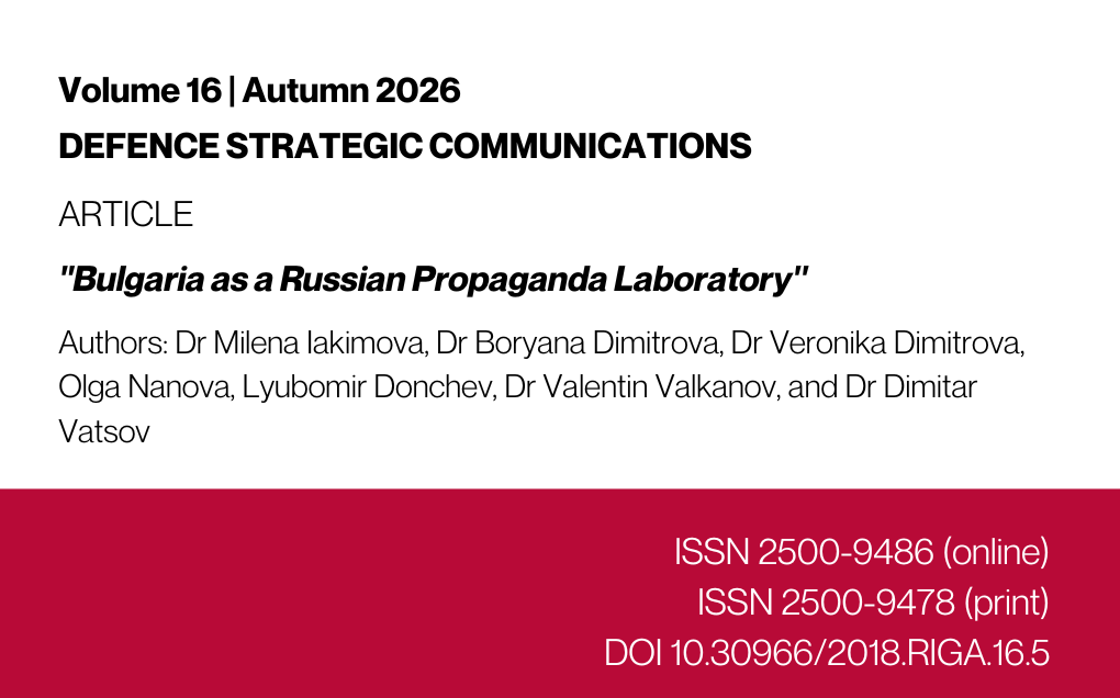 Bulgaria as a Russian Propaganda Laboratory