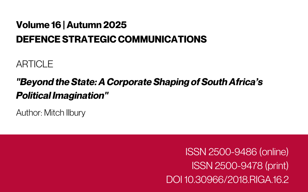 Beyond the State: A Corporate Shaping of South Africa’s Political Imagination