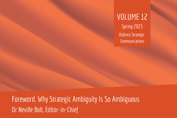 Foreword. Why Strategic Ambiguity Is So Ambiguous