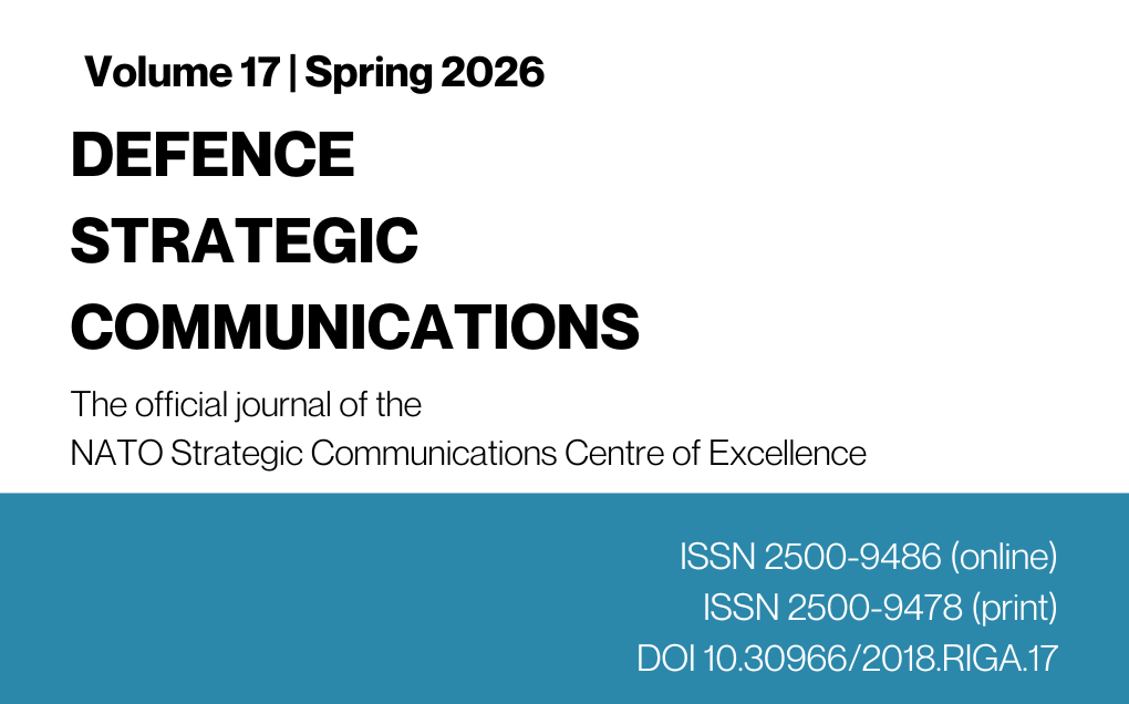 Academic Journal "Defence Strategic Communications", Volume 17 | Spring 2026